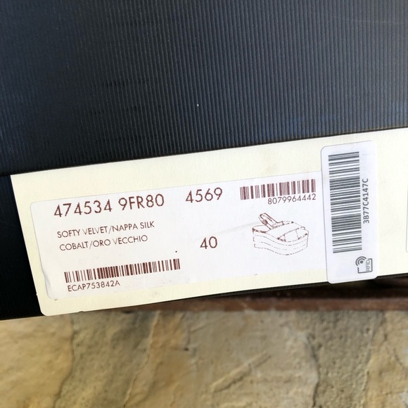 NIB Gucci Softy Velvet women’s platform sz 40 - Picture 8 of 8